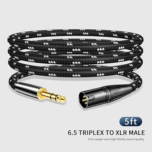 Kumiho XLR Male to 1/4 Inch 6.35mm TRS Stereo Cable Hi-Fi Balanced Bi-Shielded - Image 2