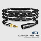 Kumiho XLR Male to 1/4 Inch 6.35mm TRS Stereo Cable Hi-Fi Balanced Bi-Shielded - Image 2