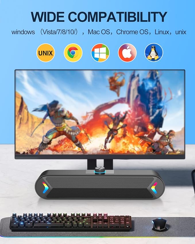 LENRUE Computer Speakers for Desktop, PC Speakers - Image 5