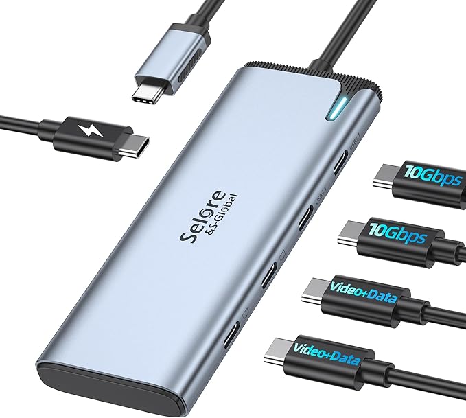 Selore&S-Global USB C Splitter by SeloreS-Global