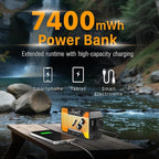 FosPower NOAA Emergency Weather Radio A1 7400mWh Portable Power Bank, - Image 4