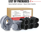 Barbell Clips 1 Inch Quick Release Weight Clamps 0.9-1.18inch Multi-Size - Image 7