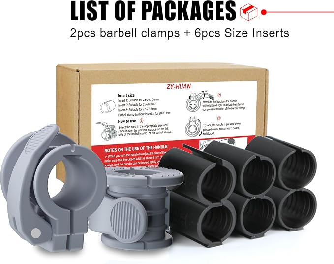 Barbell Clips 1 Inch Quick Release Weight Clamps 0.9-1.18inch Multi-Size - Image 7