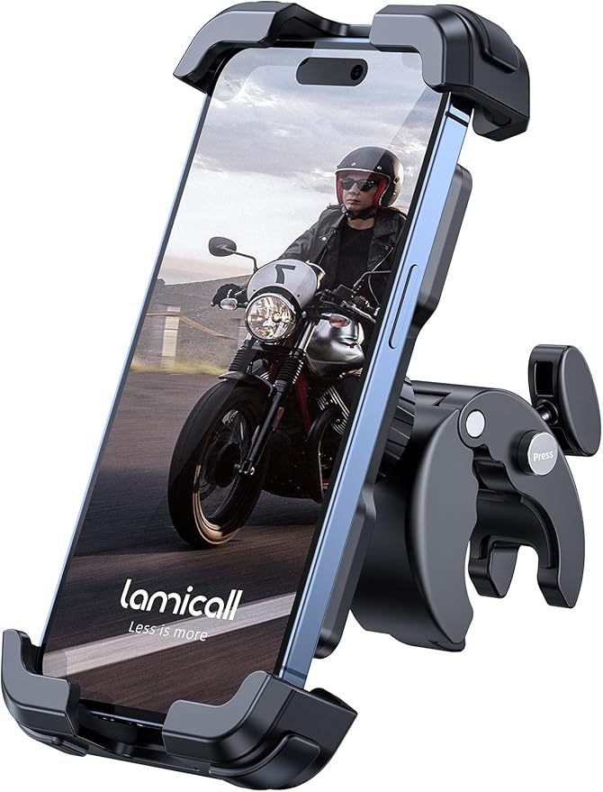 Lamicall Motorcycle Phone Mount, Bike Phone Holder by Lamicall