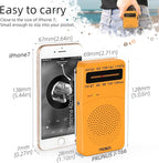 PRUNUS J-166 Portable Radio AM FM, Battery Operated Radio - Image 4