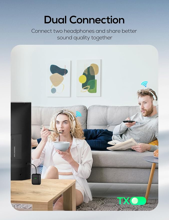 Nulaxy Air in-Flight Bluetooth Wireless Audio Transmitter Receiver - Image 6