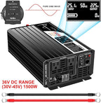 Xijia 1500W Pure Sine Wave Inverter DC 36v to 120v Inverter 60HZ Solar Converter - Image 2