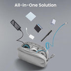 tomtoc Electronics Organizer Travel Case, Water Resistant Travel Bag Cable - Image 8