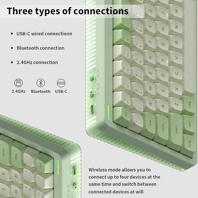 nuphy Halo96 V2 Wireless Keyboard, Gasket Structure, 96% Hot Swappable Gaming - Image 3