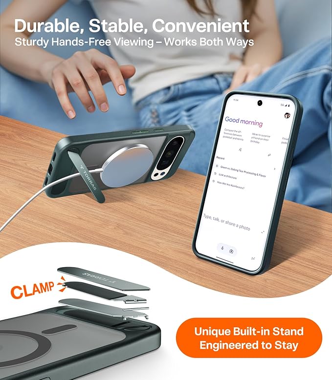 TORRAS Magnetic & Stand for Google Pixel 10 Pro XL Case, Fit for MagSafe - Image 2
