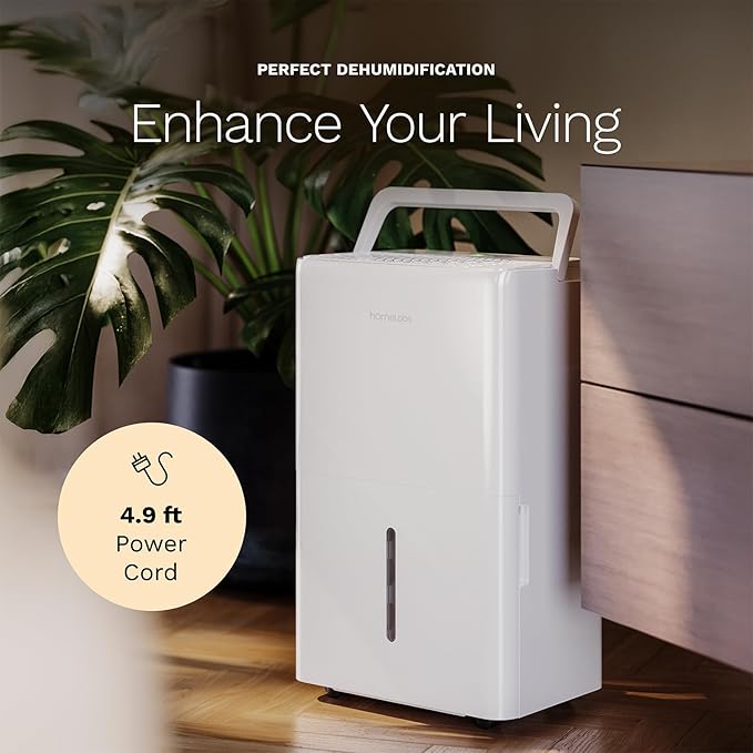 hOmeLabs 32 Pint Wi-Fi Dehumidifier - Image 7