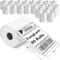 FungLam 80 Rolls 4x6 Direct Thermal Shipping Labels, 250 Labels Per Roll by FungLam