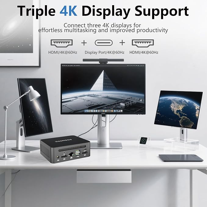 Mini Desktop Computer, Intel Core i5-12450H, 16GB DDR4 RAM, 512GB M.2 SSD - Image 4