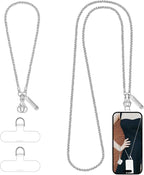 Metal Phone Chain, Crossbody Detachable Phone Lanyard by Derraffina