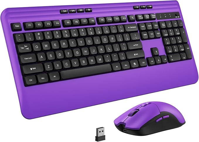Wireless Keyboard and Mouse Set by KOPJIPPOM