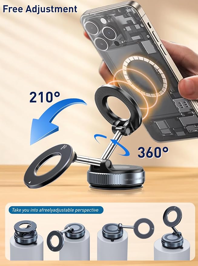 Cell Phone Holders for Your Cars/Gym/Mirror Mount for iPhone & Android Upgraded - Image 5