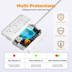 TESSAN Voltage Converter US to Europe, 220 to 110 Voltage Converter, Universal - Image 9