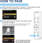 Rechargeable Shutter Release for Nikon AODELAN Wireless Camera Remote Control - Image 8