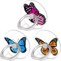 Bonoma Finger Ring Stand, 3 Pack Butterfly 360 Degree Rotation Phone Ring Stand by Bonoma
