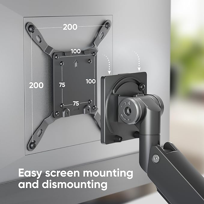 ONKRON Heavy Duty Monitor Arm for 17-57 Inch Screen up to 59.4 lbs, Ultrawide - Image 6