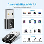 USB A to USB C Adapter 20 Pack, USB to USBC Adapter, USBA Male OTG Adapters - Image 4