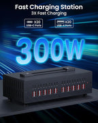 300W USB~c Charging Station, 40 Port USB Charger Block, Fast Charging Station - Image 3