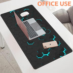 Mouse Pad Large Abstract Hexagonal Neon Non-Slip Game Desk Mat - Image 5