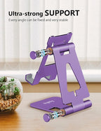 Cell Phone Stand for Desk, Adjustable Desktop Phone Holder Stand, Foldable - Image 5