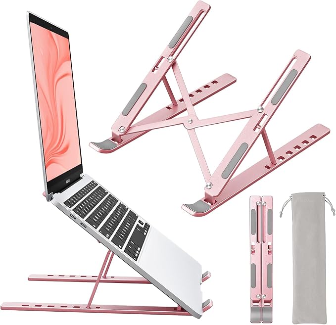 Laptop Stand for Desk, Aluminum Metal MacBook Stand，Computer Riser for Desk by Unknown