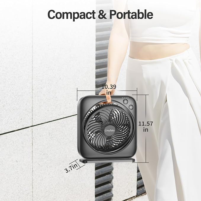 Portable Table fan, Window Fan, Small Box Fan - Image 6