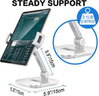 AboveTEK Upgraded Desktop Tablet Stand, 360° Swivel Tablet & Phone Desk Mount - Image 2