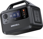 GRECELL Portable Power Station 300W, 230Wh LiFePO4 Battery, 1.5hrs Fast Charging by GRECELLPOWERSTATION