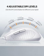 TECKNET USB Wired Mouse, 6-Button Corded Mouse - Image 2