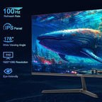 SANSUI 24 inch Monitor, IPS Display FHD Computer Monitor, 100Hz Monitor VESA - Image 2