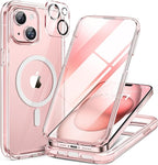 Miracase Glass Series for iPhone 15 Case Full-Body Magnetic Case by Miracase