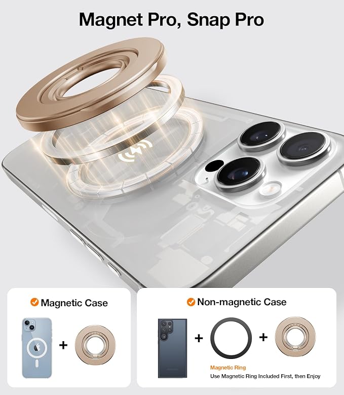 TORRAS 2025 Upgrade Fit for MagSafe Phone Grip Ring Holder Compatible - Image 7
