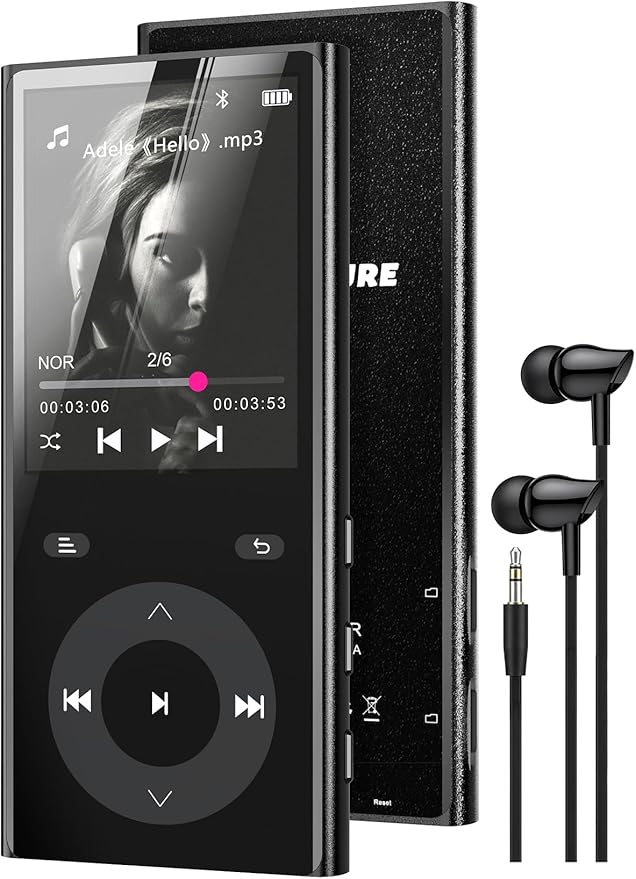 MP3 Player with Bluetooth 5.3, No Storage Music Player with 2 TF Card Slots by Unknown