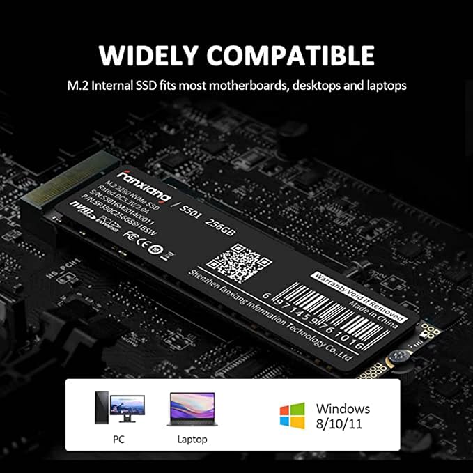 S501 256GB NVMe SSD 3D NAND1.3 PCIe Gen3x4 M.2 2280 Internal Solid State Drive - Image 7