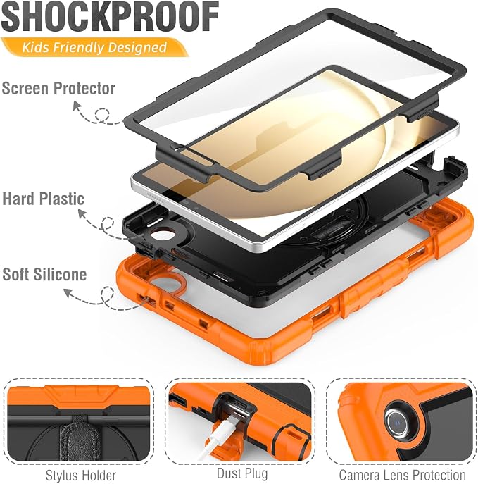 HXCASEAC Case for Samsung Galaxy Tab A9 8.7 Inch, Protective - Image 7