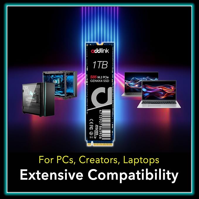 Addlink S85 1TB M.2 PCIe NVMe Gen4 Memory Expansion SSD, Speed Up to 6000 MB/s - Image 3