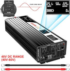 Xijia LCD-Display 3000W dc 48v to 110V 120V ac 60HZ Pure sine Wave Solar - Image 2