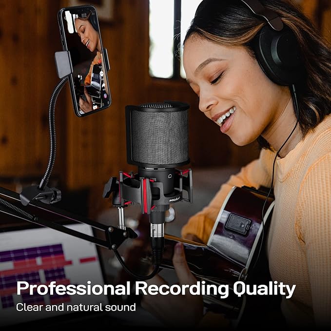 Condenser Microphone XLR, Professional Studio Recording Microphone - Image 3
