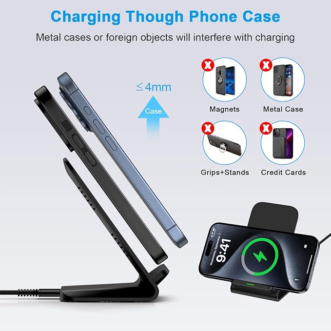 Wireless Charger Samsung Fast Charging Stand - Image 5