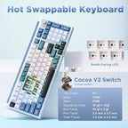 K98 Wireless Mechanical Keyboard, Tri-Mode BT5.0/2.4GHz/USB-C Hot Swappable - Image 3