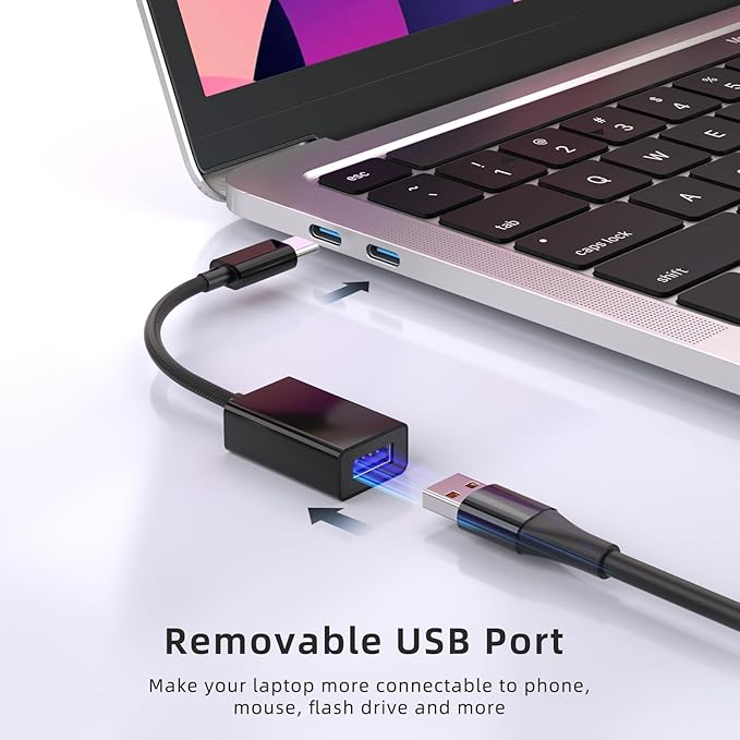 USB C to USB 3.0 Adapter, USB C Male to USB Female OTG Cable Thunderbolt3 to - Image 3