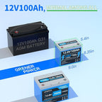 12V100Ah Mini LiFePO4 Battery, 100A BMS 12.8V Lithium Battery, 100AH Lifepo4 - Image 2