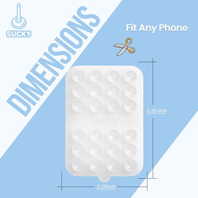 SUCKY Double Sided Suction Phone Octo Cup Buddy Mount - Image 8