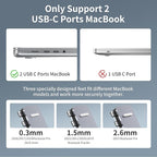 BHHB USB C Hub Adapter for MacBook Pro Air Docking Station 8-in-2 for Mac Book - Image 4