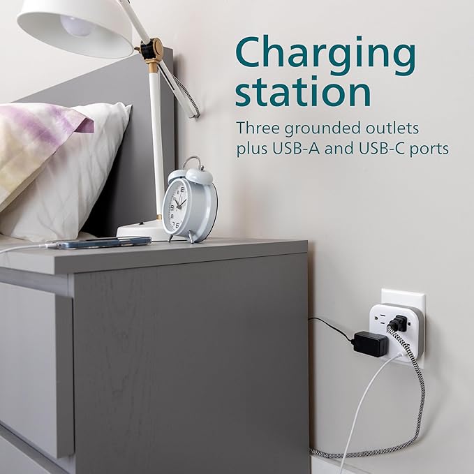 Philips EZFit 3-Outlet Surge Outlet Extender - Image 5