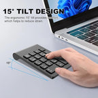 TRELC Wireless Numeric Keypad, Mini 2.4G 18 Keys Number Pad, Portable Silent - Image 2